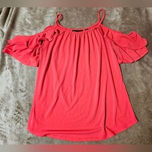 Red Off the Shoulder 7th Avenue tank